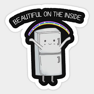 Beautiful on the Inside | Refrigerator Sticker